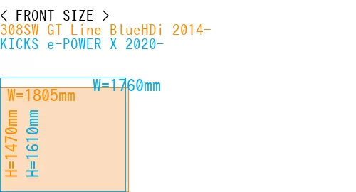 #308SW GT Line BlueHDi 2014- + KICKS e-POWER X 2020-